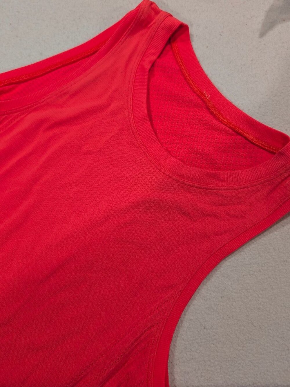 Women's Small Coral Athletic Tank | Athleisure Gymcore Workout Top